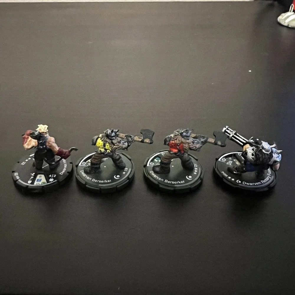 Mage Knight Goblin Runner Dwarven Golem Mud Lot of 11 D&D Pathfinder RPG 2003‎
